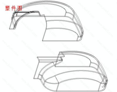 汽車后視鏡罩注塑模設計研究